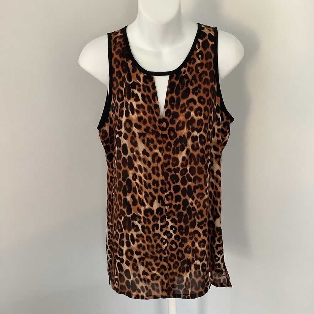Express Sleeveless Leopard Print Top Sz. M